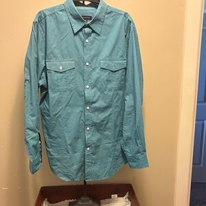 Structure long sleeve button up shirt.